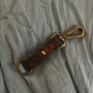 Madewell Brown Leather Keychain